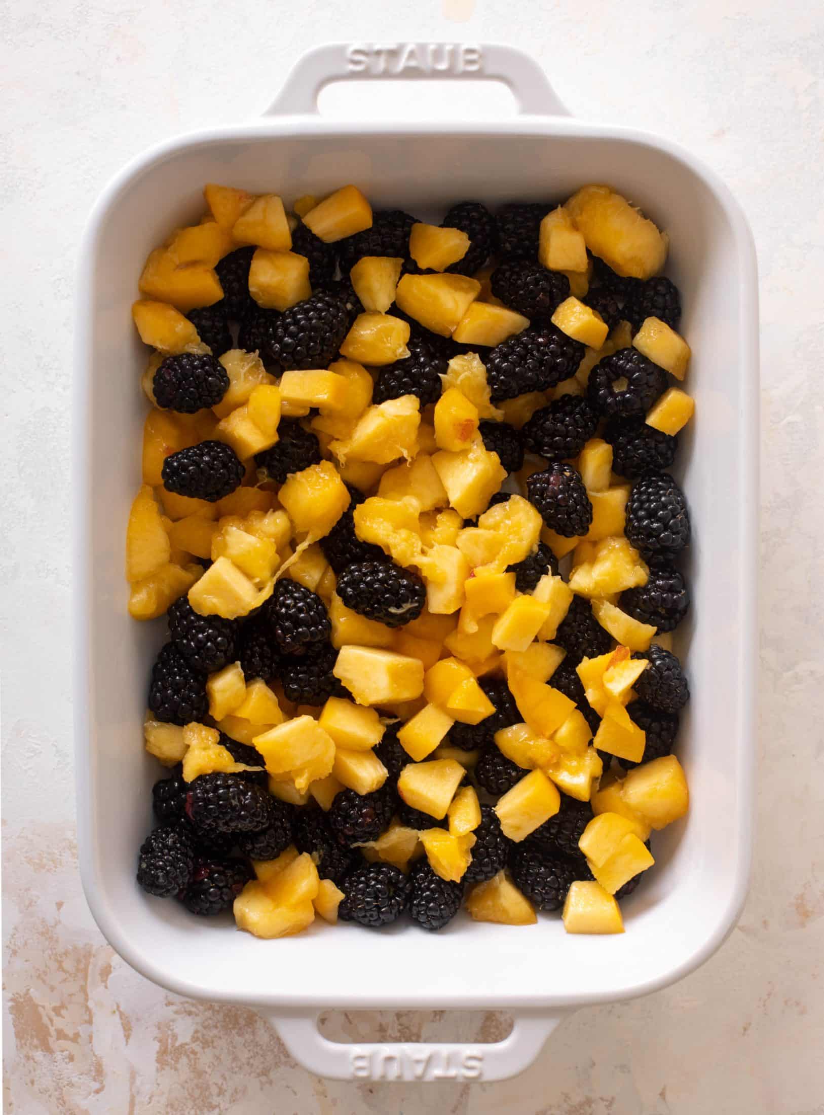 blackberry peach crisp