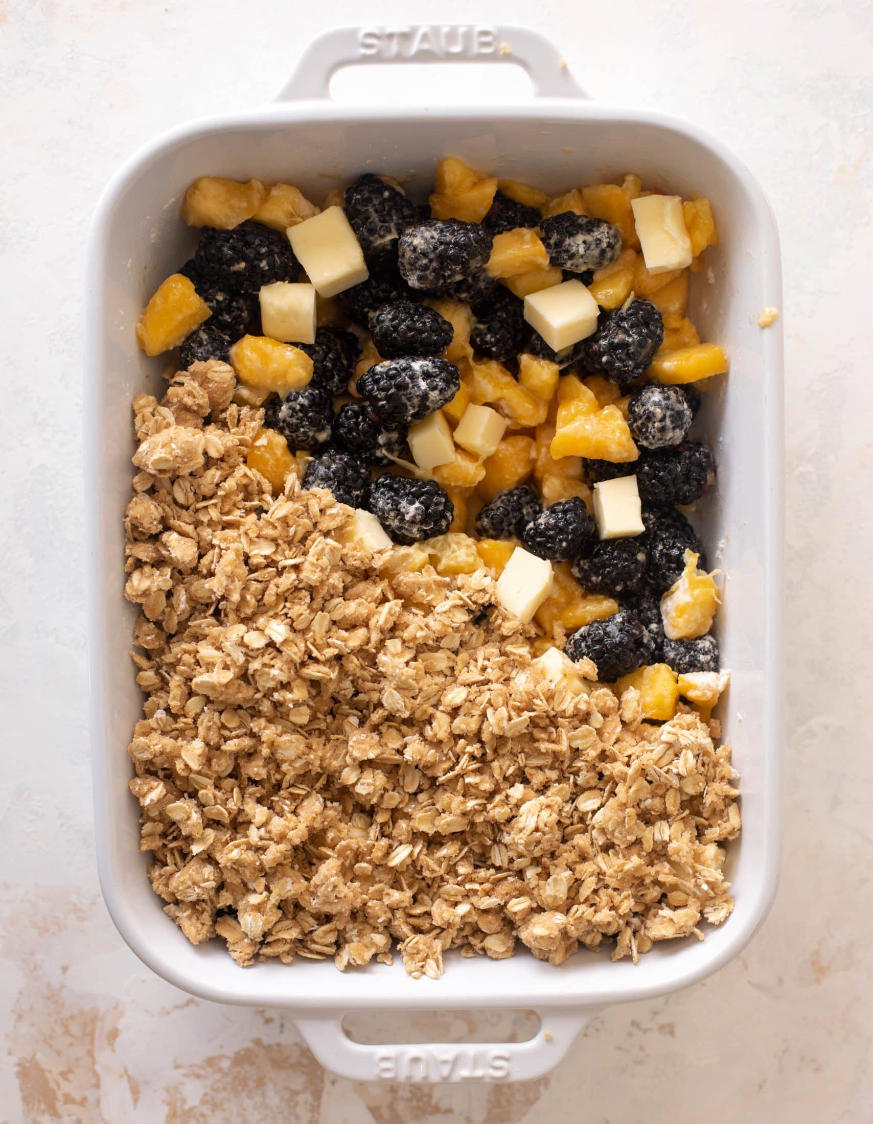 blackberry peach crisp