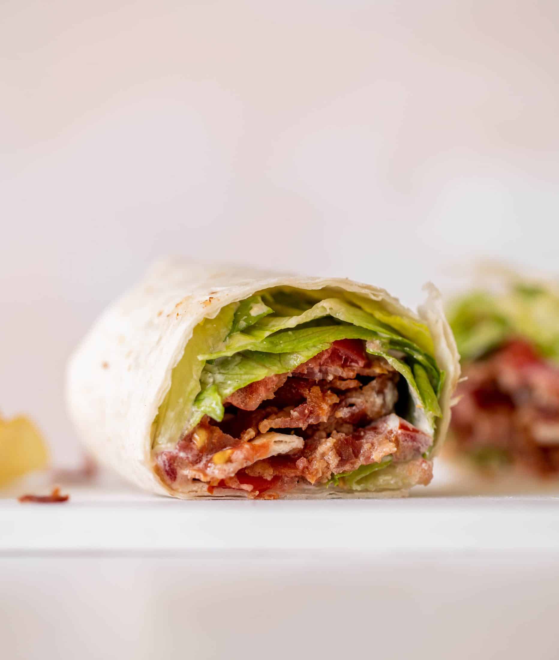BLT wraps with jalapeno ranch