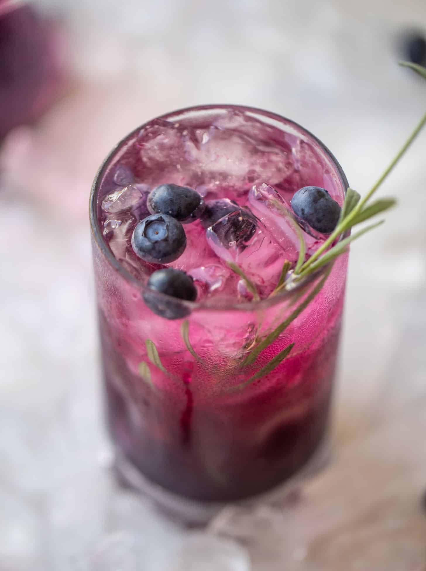 lavender blueberry vodka soda