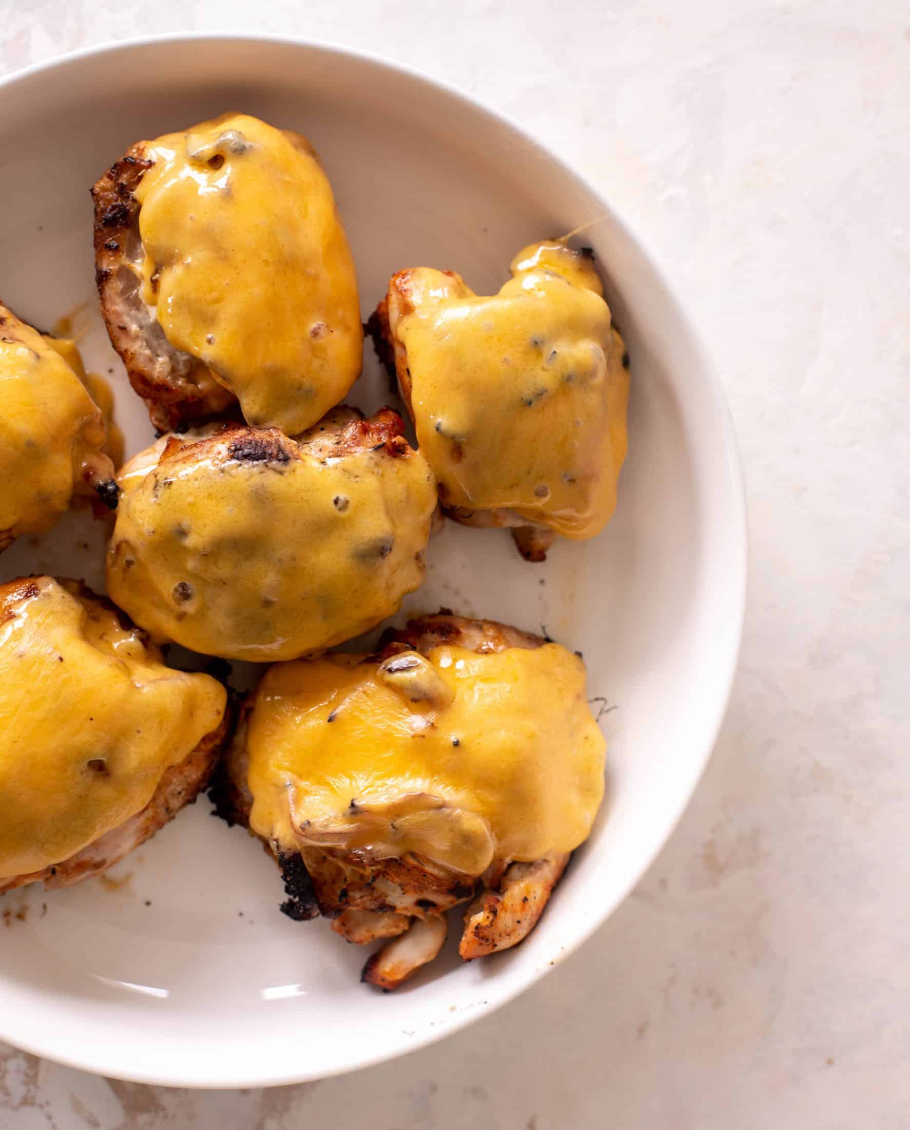 grilled buffalo chicken with corn salad