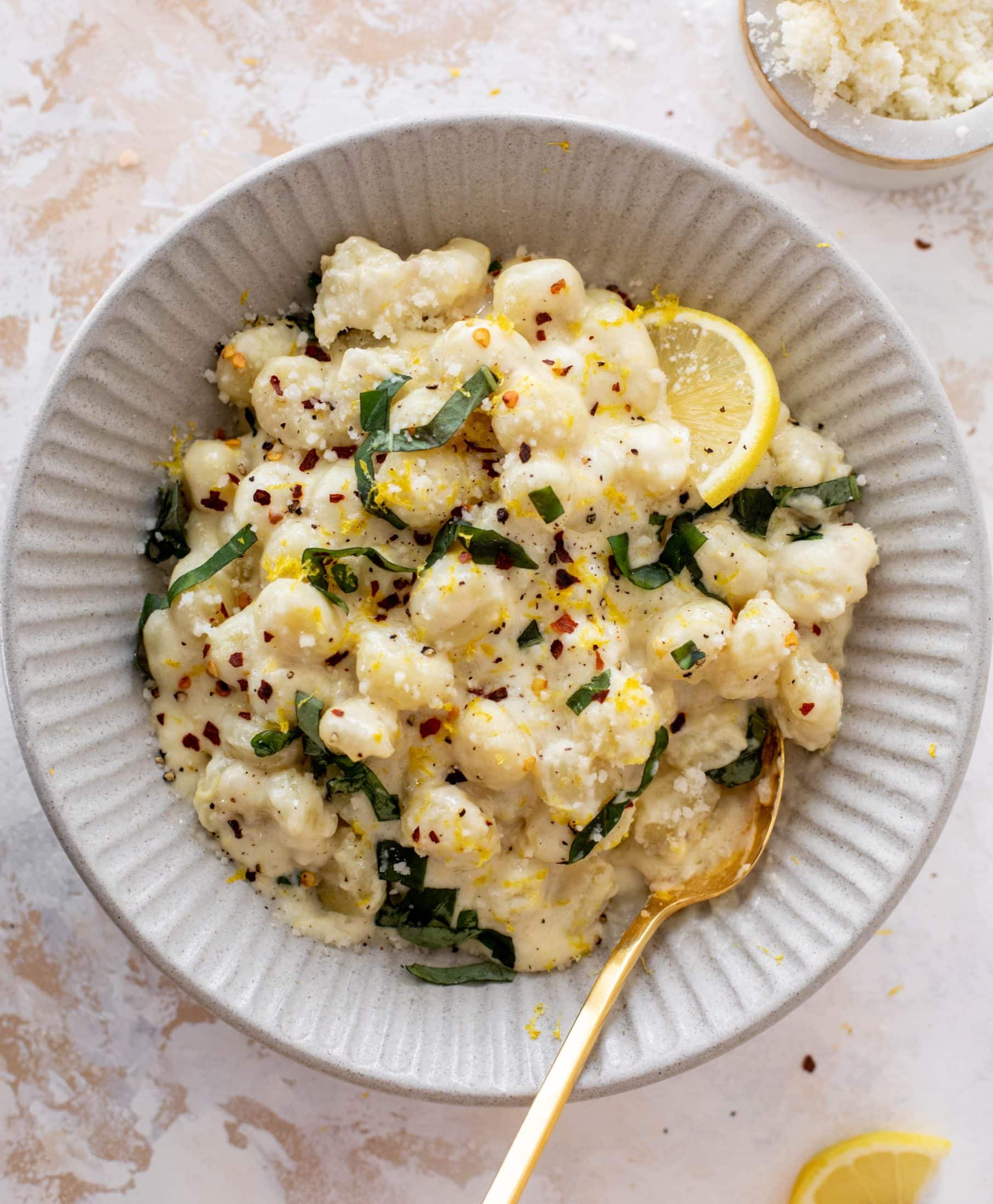 creamy lemon gnocchi