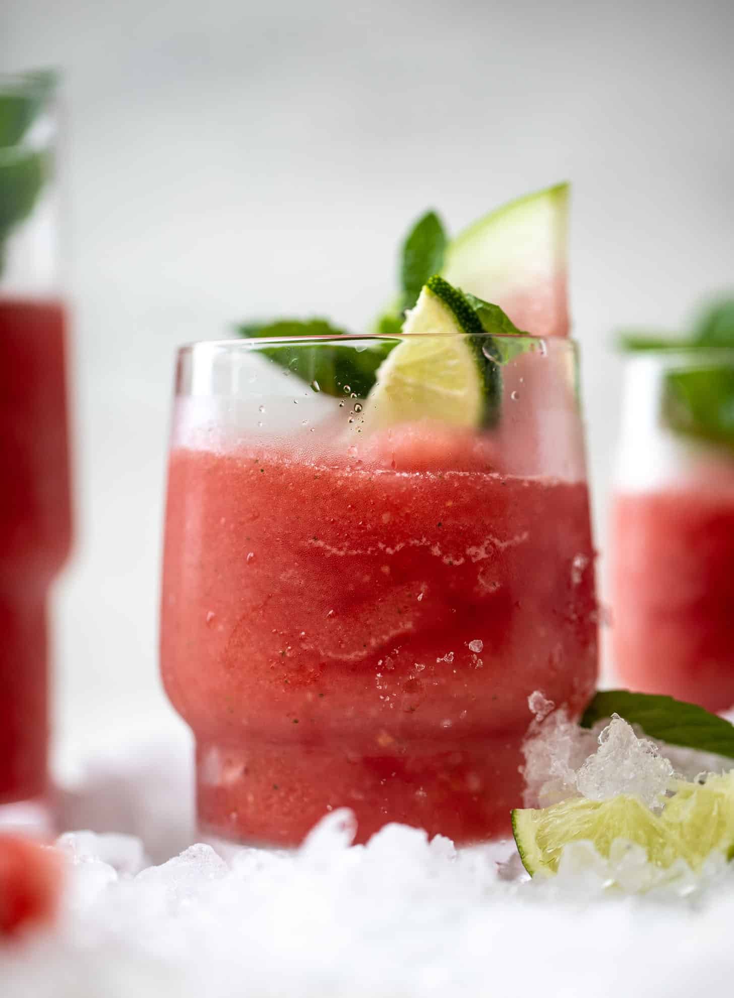 frozen watermelon mojitos