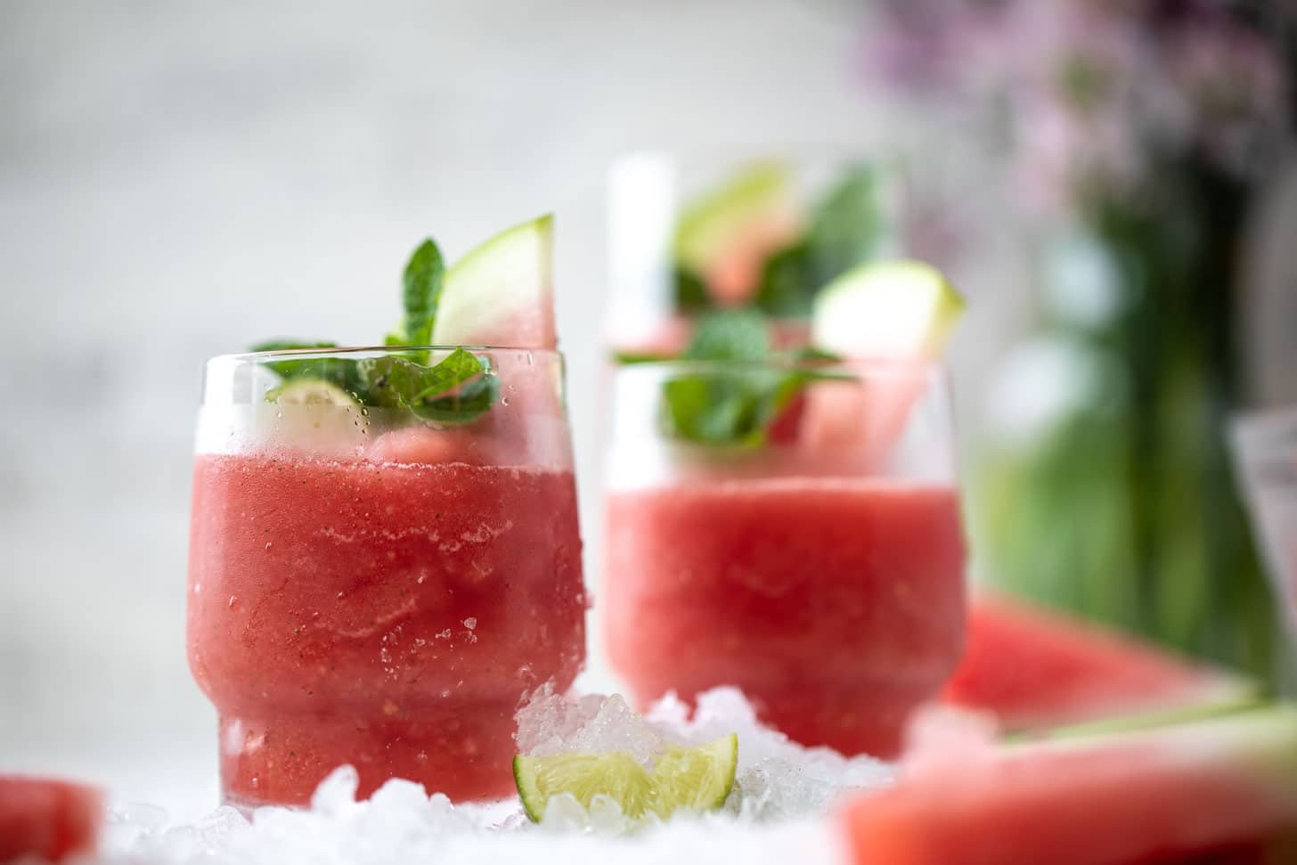 frozen watermelon mojitos