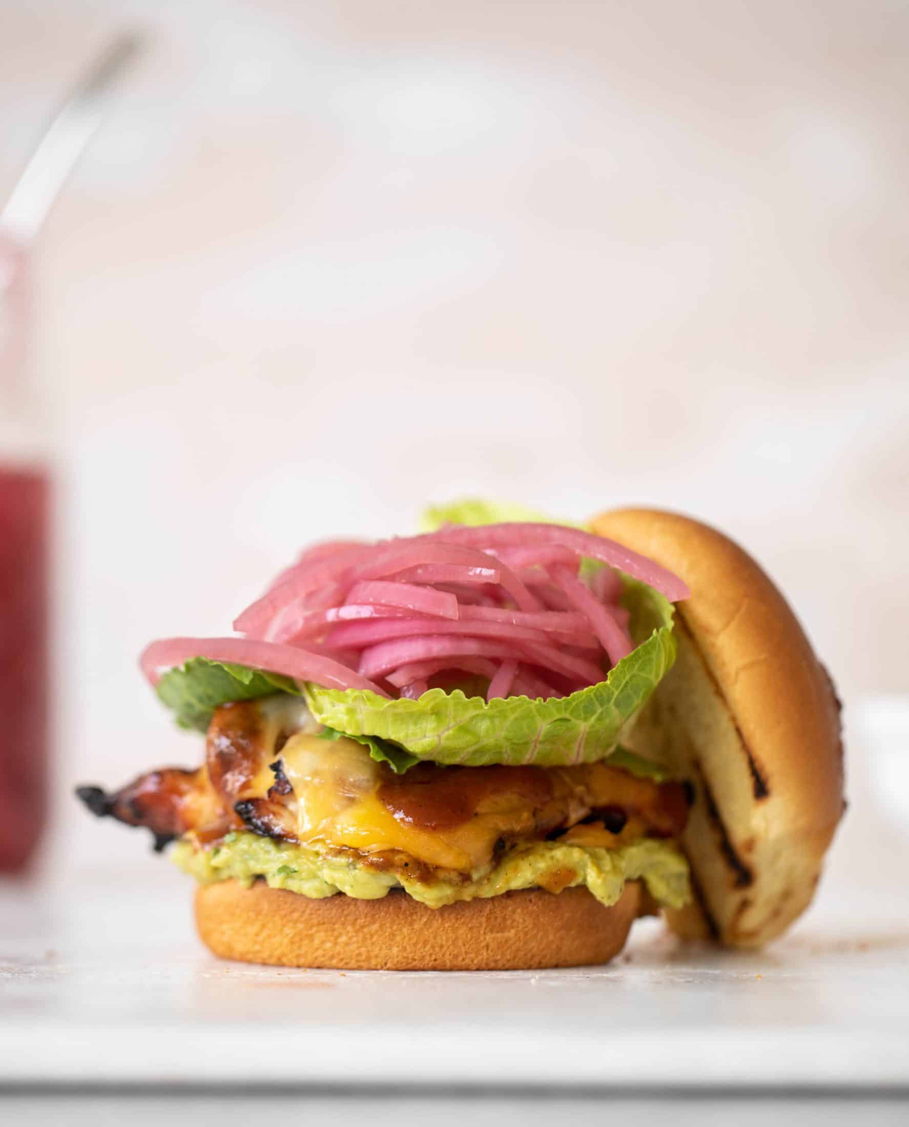 grilled BBQ chicken sandwiches