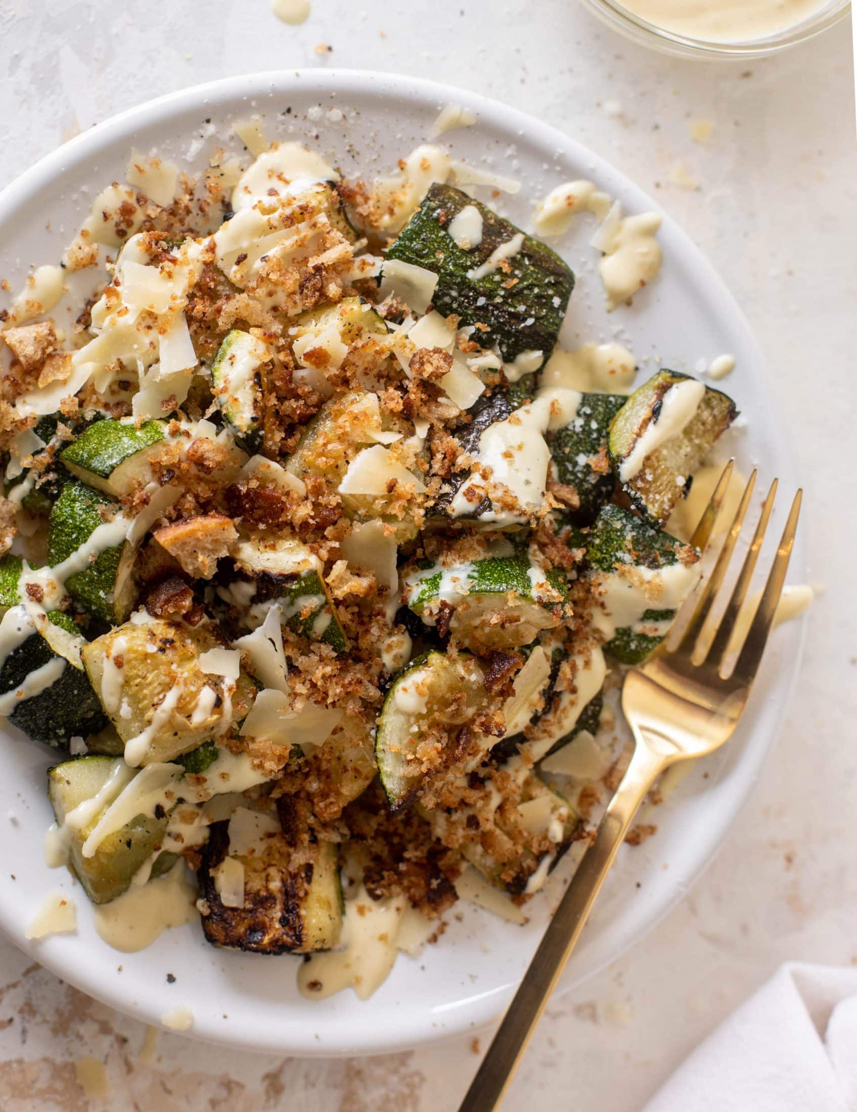 grilled zucchini caesar