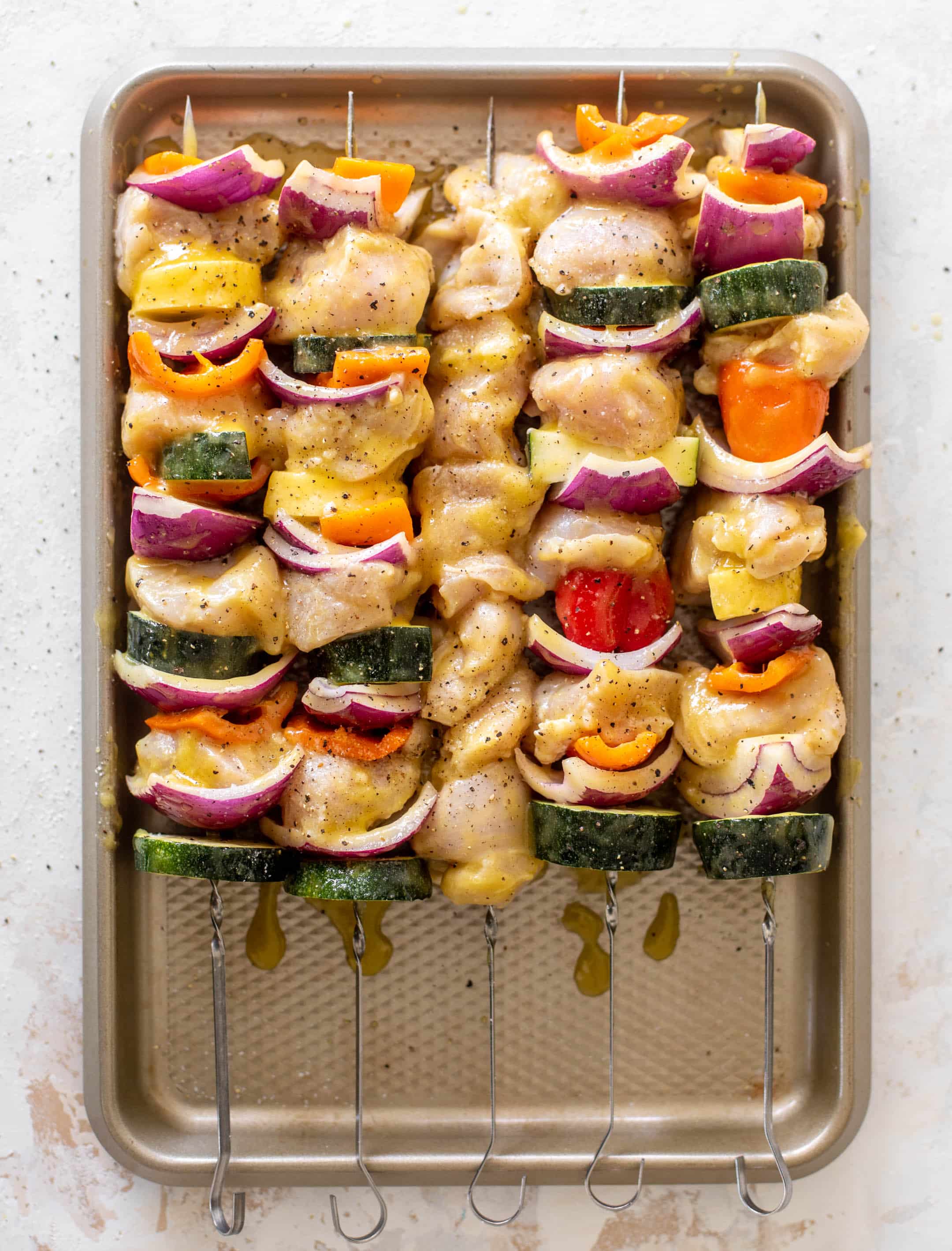 grilled honey mustard chicken skewers