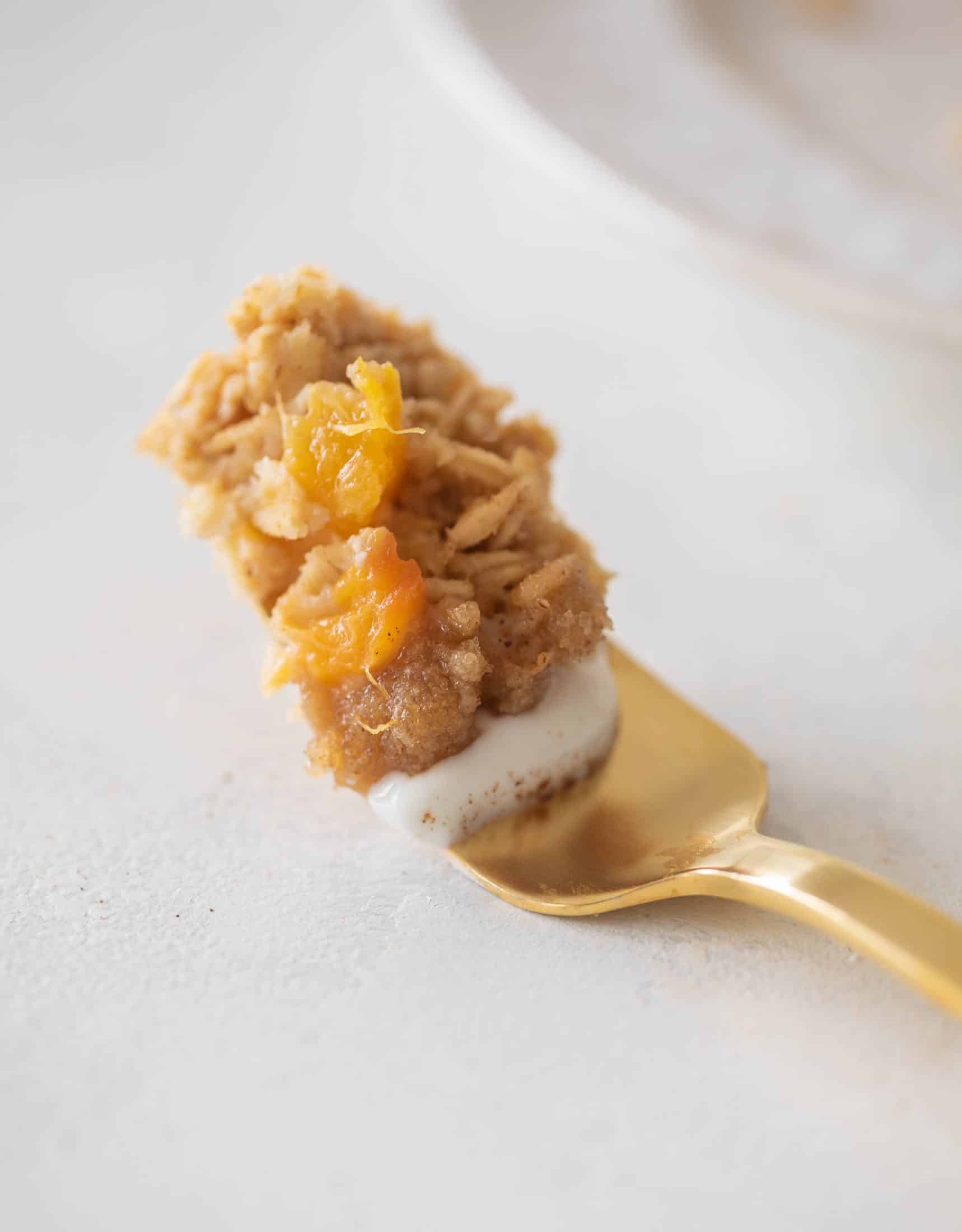 peaches and cream baked oatmeal