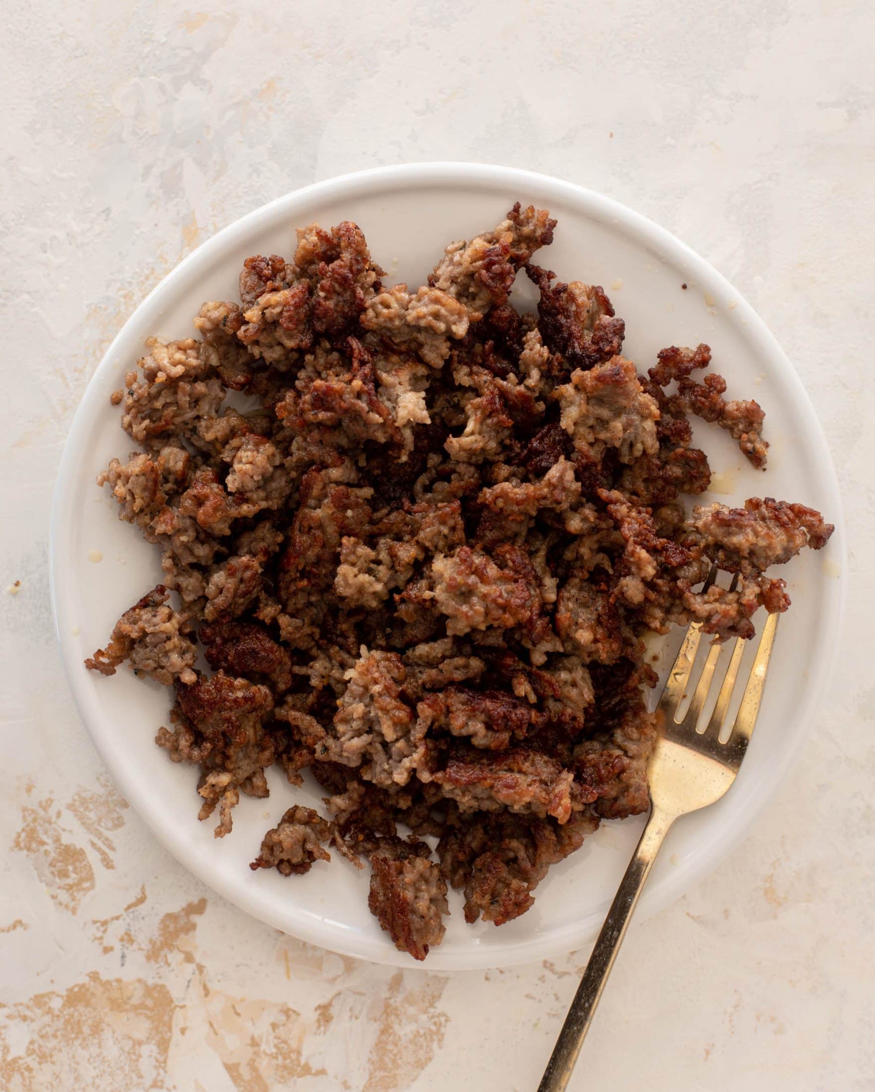 crispy sausage asparagus pasta