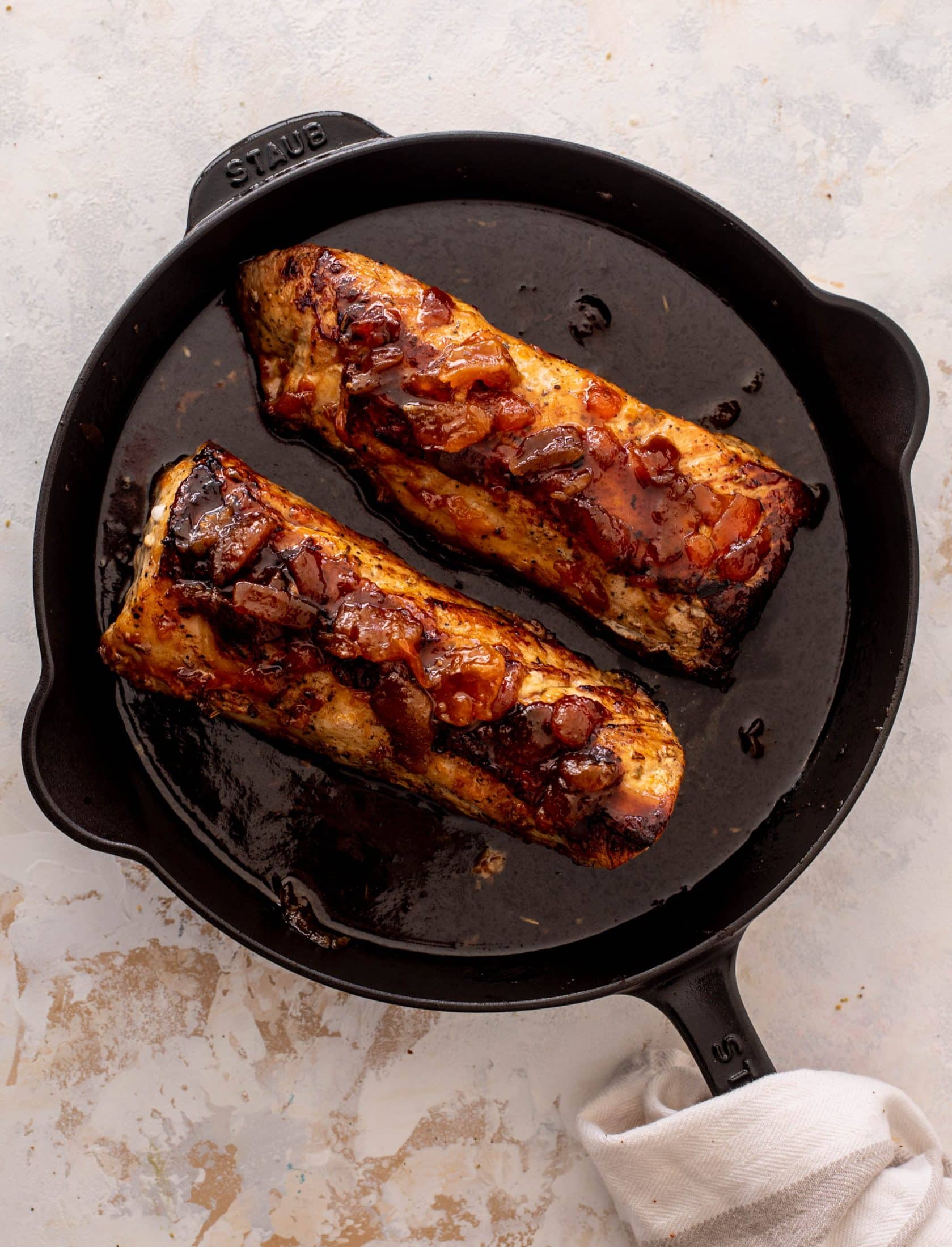 sticky apricot pork tenderloin