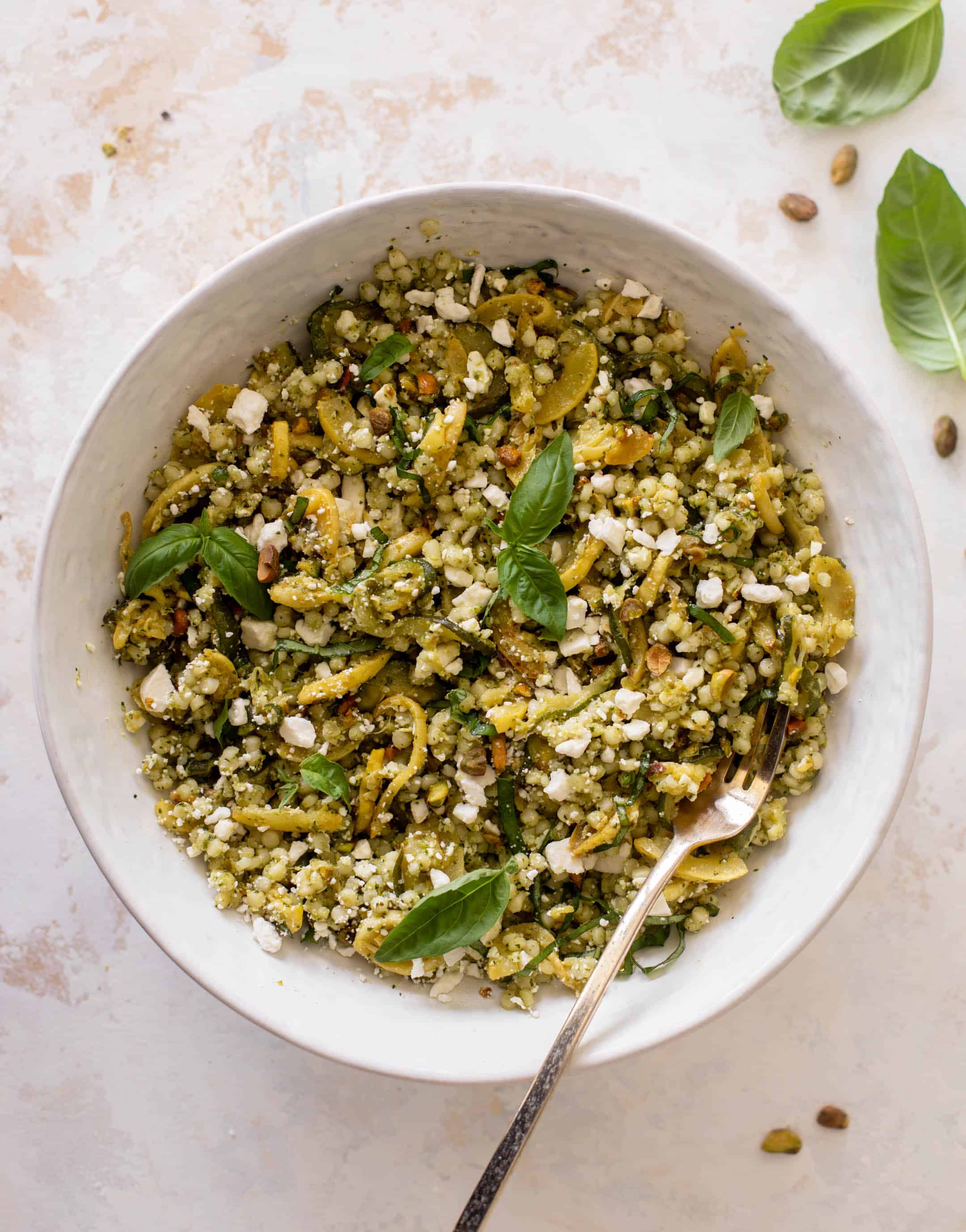 summer squash couscous salad