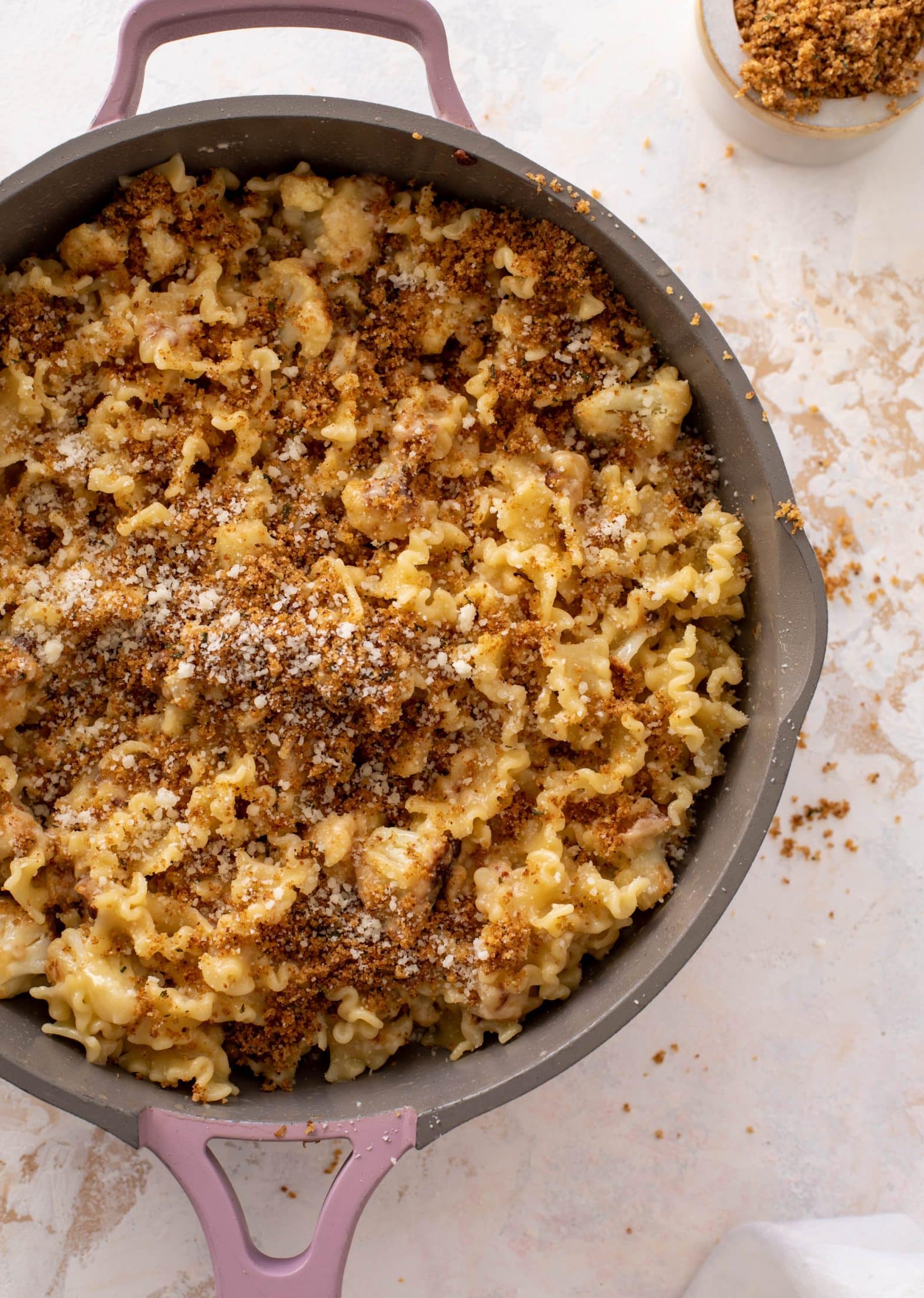 toasted cauliflower buttered noodles